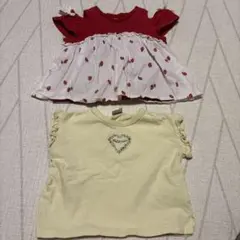 【アプレレクール・プティマイン】Tシャツ2セット　サイズ80