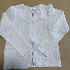 キッズカーディガン130 アイボリー