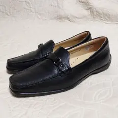 美品 REGAL 黒 ローファー バックル付き 24.5cm