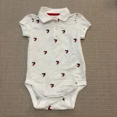 TOMMY HILFIGER ポロシャツロンパース 半袖 ベビー服 12M