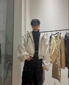 川村壱馬着用　FORSOMEONE SWEAT PUFFER HOODIE46