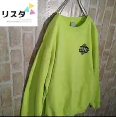 【訳あり☆人気☆ネオンカラー黄】PORT&COMPANY 蛍光 スウェット L