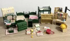 【希少】20年前ぐらい　シルバニアファミリー 子供部屋関係　まとめ売りセット