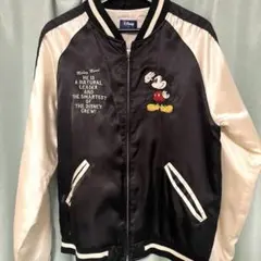 レア　Spinalh Disney ミッキー スカジャン サテン　刺繍　M Spinalh Disney ミッキー スカジャン サテン 刺繍 サイズL - メルカリ