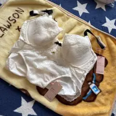 新品未使用 AMO'S STYLE ブラジャーショーツセットC85 Lホワイト