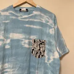タイダイ柄ポケット付きTシャツ