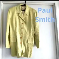 Paul Smith ジャケット 淡い黄色　ポールスミス　イエロー　麻ブレザー