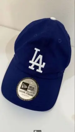 LAロゴ ベースボールキャップ 青　NEW era 美品のサムネイル