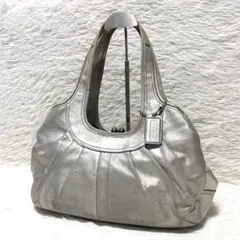 極美品】COACH トートバッグ メタリックレザー 希少 14060 - メルカリ
