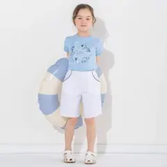 BeBe ピケストレッチマリンパンツ 140cm