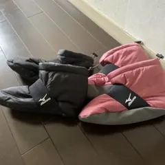 【未使用】Mizuno 防寒ブーツ型ルームシュ－ズ、室内履き