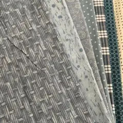 青系プリント生地7枚セット