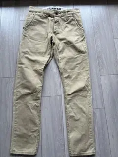 DENHAM デンハム クロップドチノパンツ ヘリンボーン M 美品 DENHAM デンハム クロップドチノパンツ ヘリンボーン M 美品