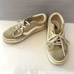 Vans オールドスクール ベージュ スエード スニーカー 23cm