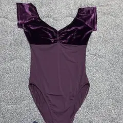 ＜abbyバレエレオタード＞ キッズ　ジュニア　XL（155-165）パープル