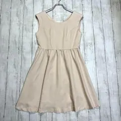 美品 セシルマクビー ワンピース ひざ丈 ピンク カジュアル シンプル M