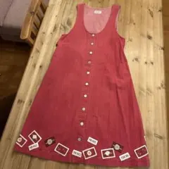 PINK HOUSE の赤 デニム ワンピース