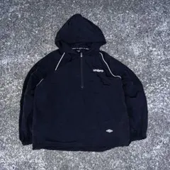 UMBRO アノラック ナイロン パーカー ジャケット ピンク 刺繍 M 短丈