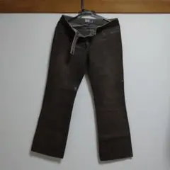 【レディース M】Harm 日本製　ブーツカットデニム ブラウン