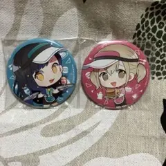 プロセカ 小豆沢こはね 白石杏 カフェグラッテ缶バッジ 2点セット