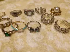 リングセット 15個 ストーン付き