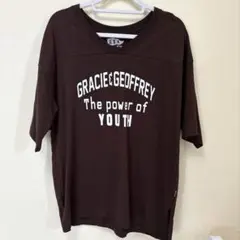 CIAOPANIC TYPY濃いめのブラウンに白文字がカッコいい♪半袖Tシャツ