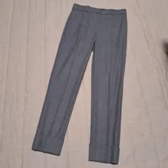 【Theory】グレーパンツ　00サイズ 　センタープレス　スラックス風