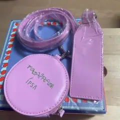 MAISON SPECIAL ピンクポーチ ストラップ付き
