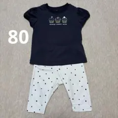 半袖　Tシャツ ズボン　女の子　エルフィンドール　　　　西松屋　水玉のサムネイル