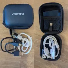 Micro USB4本+TypeC変換アダプタ付き+vostro 収納ケース付き