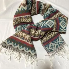 大判　幾何学模様 ストール・ショール