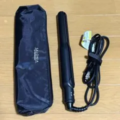 SALONIA ストレートヘアアイロン ブラック 15m m 耐熱ポーチ付き