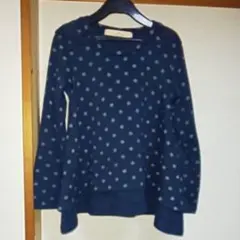 ドット柄 カットソー グローバルワーク XL