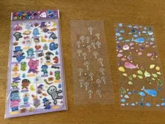 使いかけシール　おばけ　鍵モチーフ　海の生き物