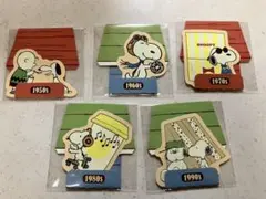 スヌーピー　ステッカー 5種