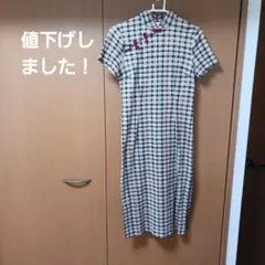 OTTO collection チェック柄 半袖ワンピース M (3シーズン)