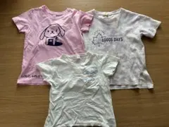 女の子130 半袖Tシャツ３点セット(シナモン・LOLO・LOGOS)