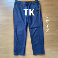 TK クロップドパンツ　Lサイズ　ネイビーのサムネイル