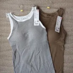 【新品】極暖★ヒートテックリブブラタンクトップ★XL★2枚