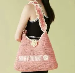 LILY BROWN×MARY QUANT】ロゴ刺繍カゴバッグ ベージュ - メルカリ