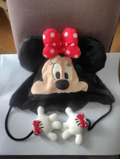 ディズニー ミニーちゃん もこもこレッグウォーマー カチューシャ