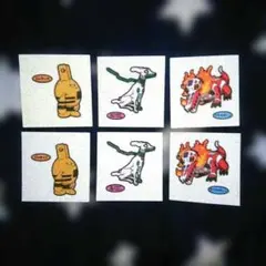 【匿名配送】ポケモンパン　デコキャラシール　215弾　6枚セット