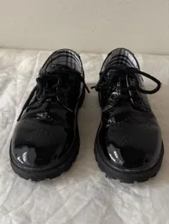 ブラックフォーマルシューズ 厚底　20cm