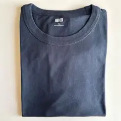 ユニクロ クルーネック Tシャツ 半袖 ブルー XL