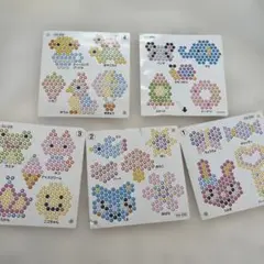 【匿名配送】アクアビーズ　イラストシート５種