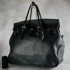 【美品】ペッレモルビダ ビジネスバッグ 2way サフィアーノレザー ブラック ビジネスシーンをラグジュアリーに彩るブリーフバッグ