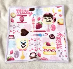 FEILER×ペコちゃん　シュニール織ハンカチ　usedのサムネイル