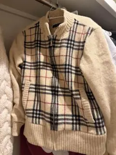 BURBERRY GOLF ベージュチェック柄ジャケット