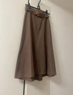 美品　定価1万円　PROPORTION モカブラウンロングスカート