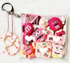 ガチャ詰め　まとめ売り　お菓子　チョコ　デコパーツ　ピンク　ピンク系　ポーチ